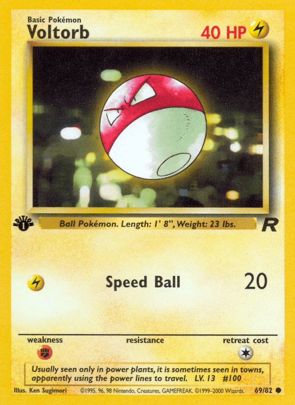 Voltorb Pokémon card