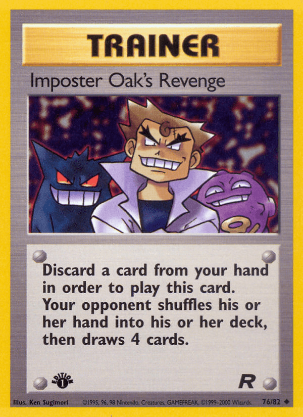 Imposter Oak's Revenge Pokémon card