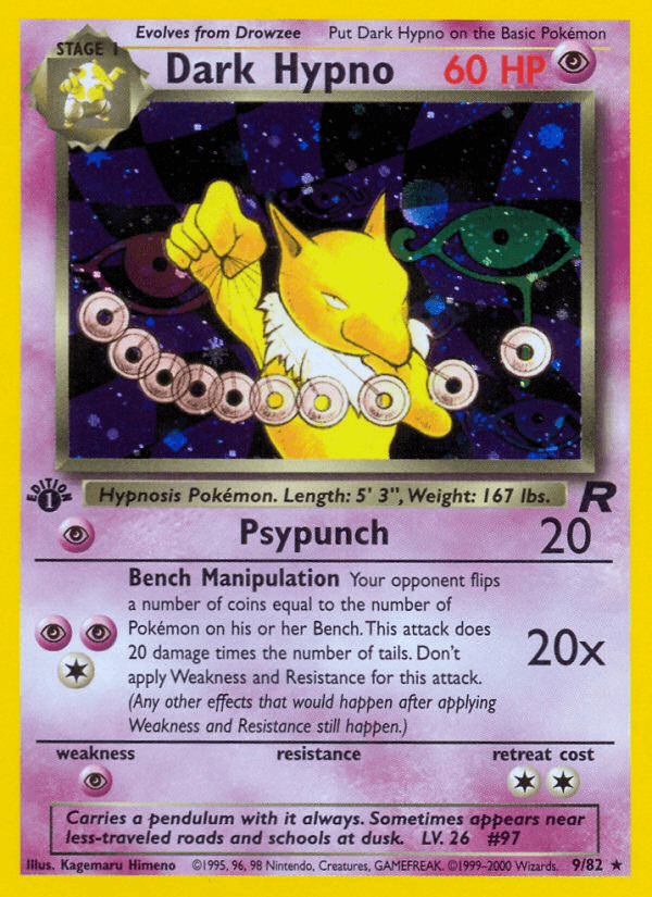 Dark Hypno Pokémon card