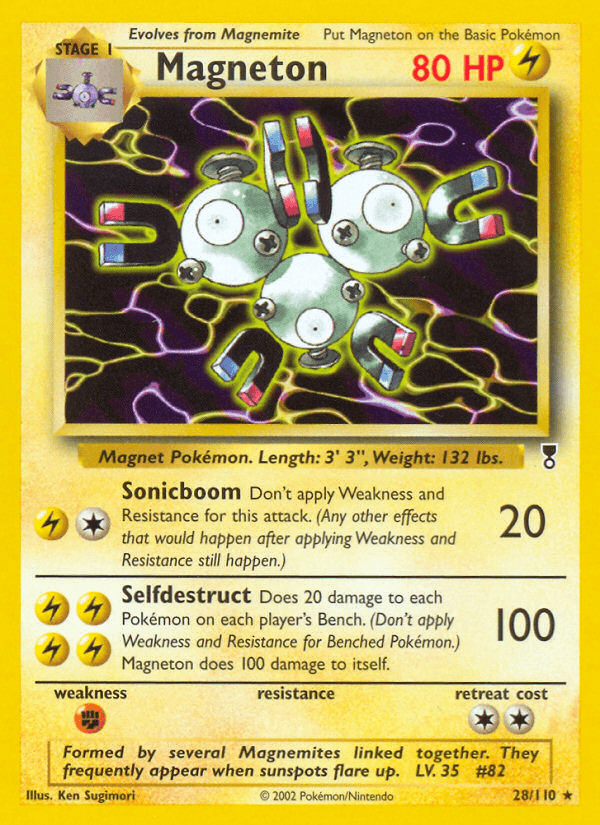 Magneton Pokémon card
