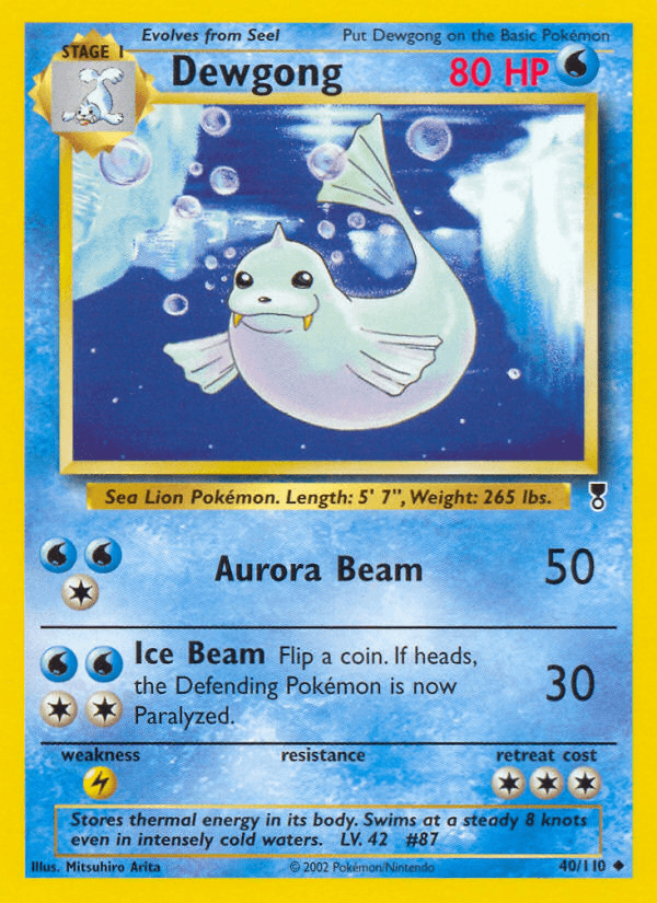 Dewgong Pokémon card