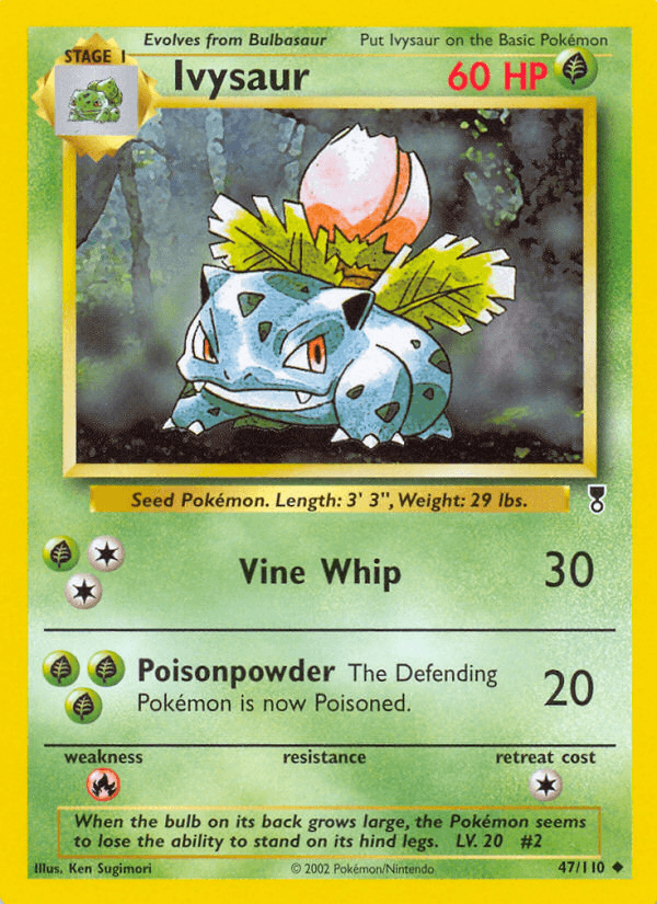 Ivysaur Pokémon card
