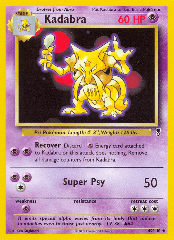 Kadabra Pokémon card
