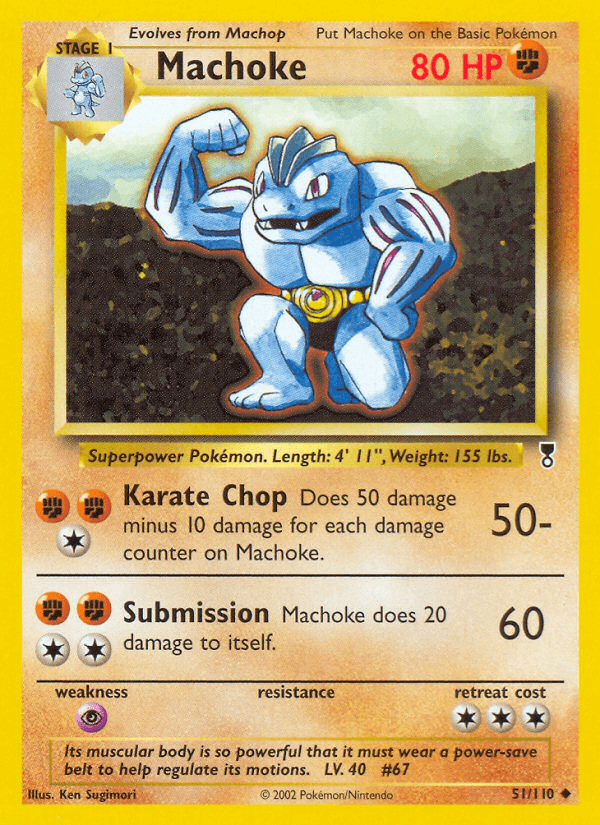 Machoke Pokémon card