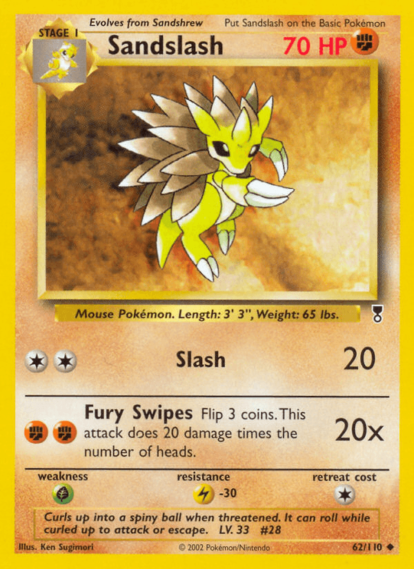 Sandslash Pokémon card