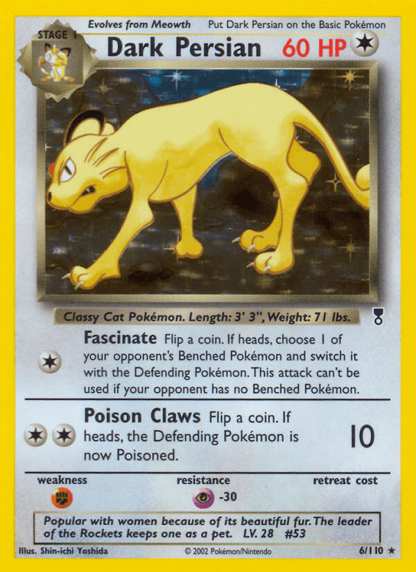 Dark Persian Pokémon card
