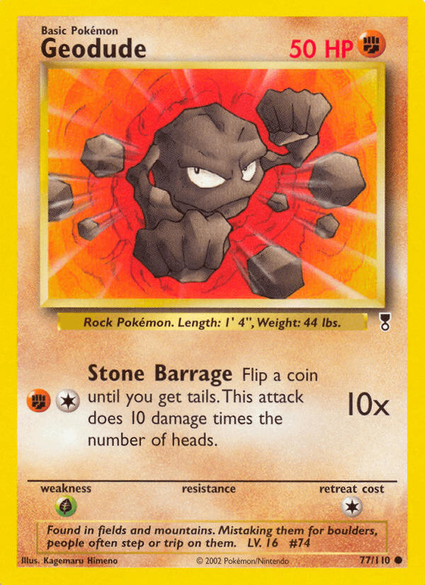 Geodude Pokémon card