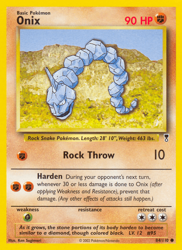 Onix Pokémon card