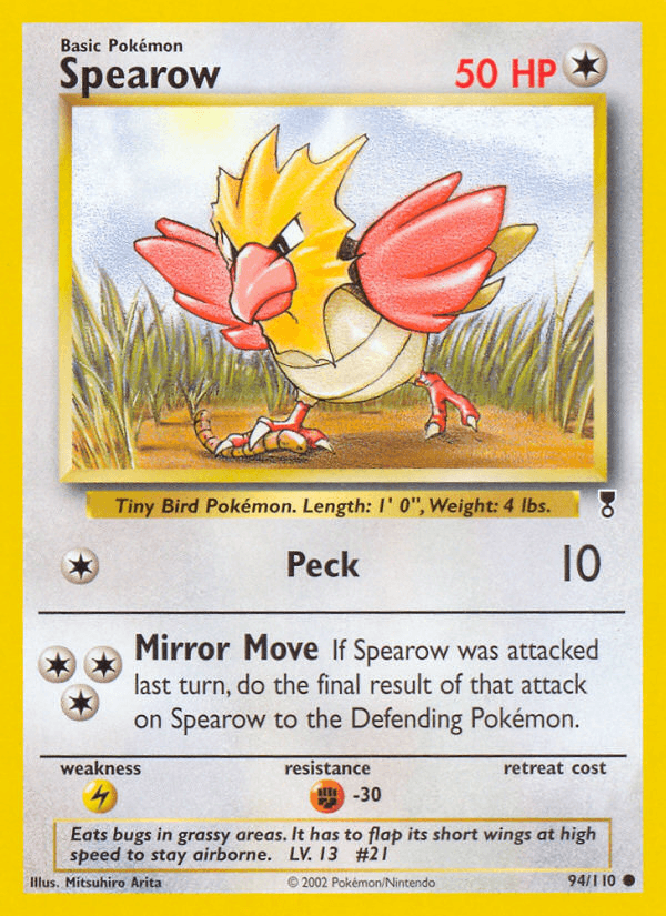 Spearow Pokémon card