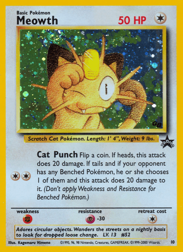 Meowth Pokémon card