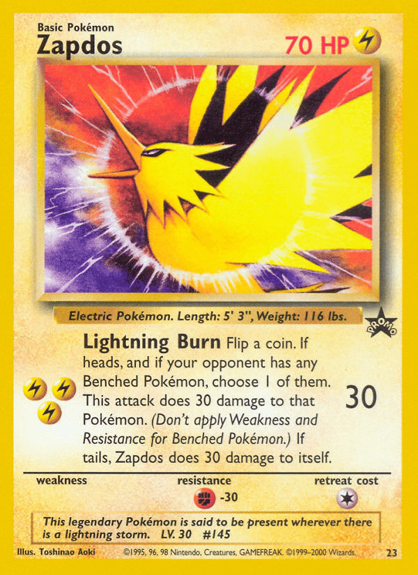Zapdos Pokémon card