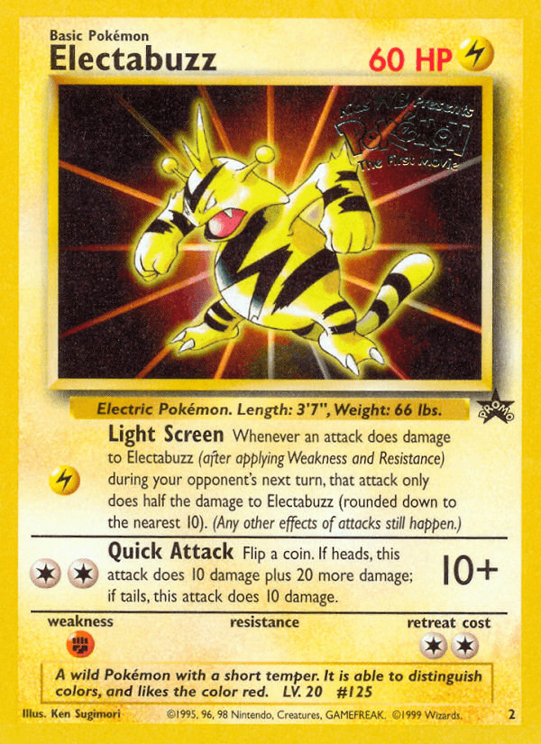 Electabuzz Pokémon card