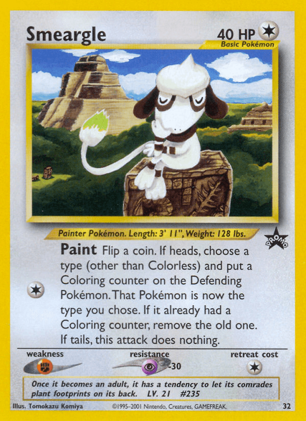 Smeargle Pokémon card