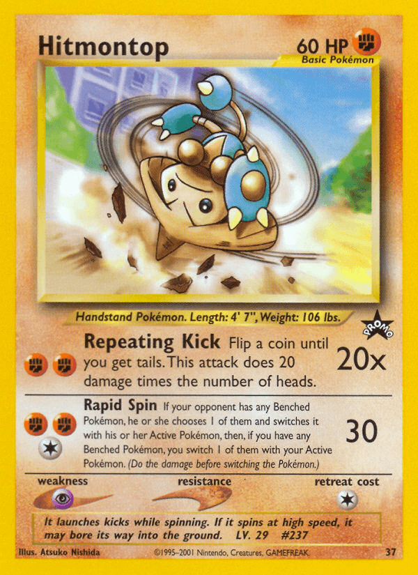 Hitmontop Pokémon card