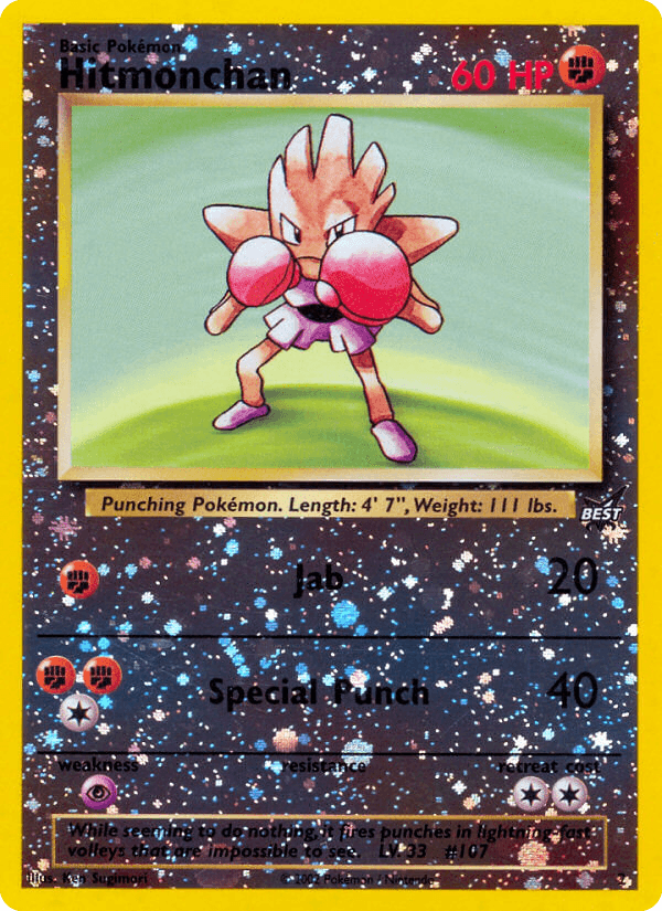 Hitmonchan Pokémon card