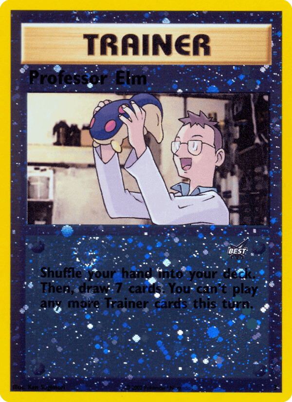 Professor Elm Pokémon card