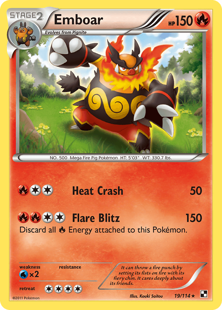 Emboar Pokémon card