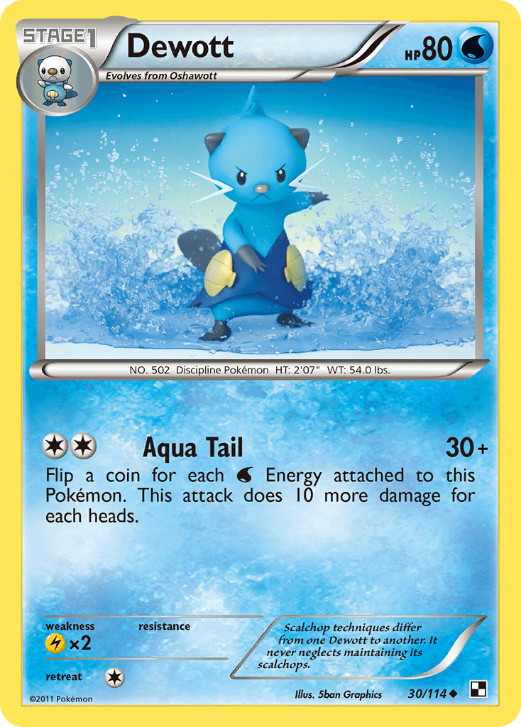 Dewott Pokémon card