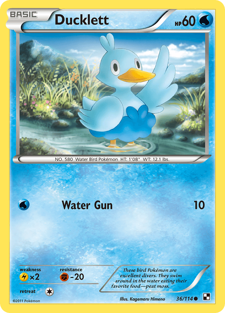 Ducklett Pokémon card