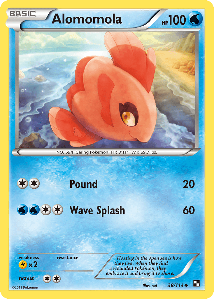 Alomomola Pokémon card