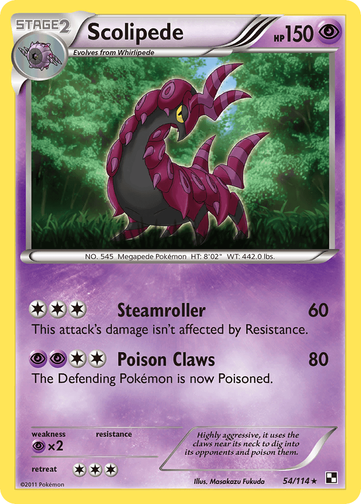 Scolipede Pokémon card
