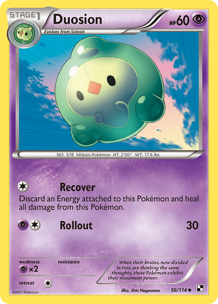 Duosion Pokémon card