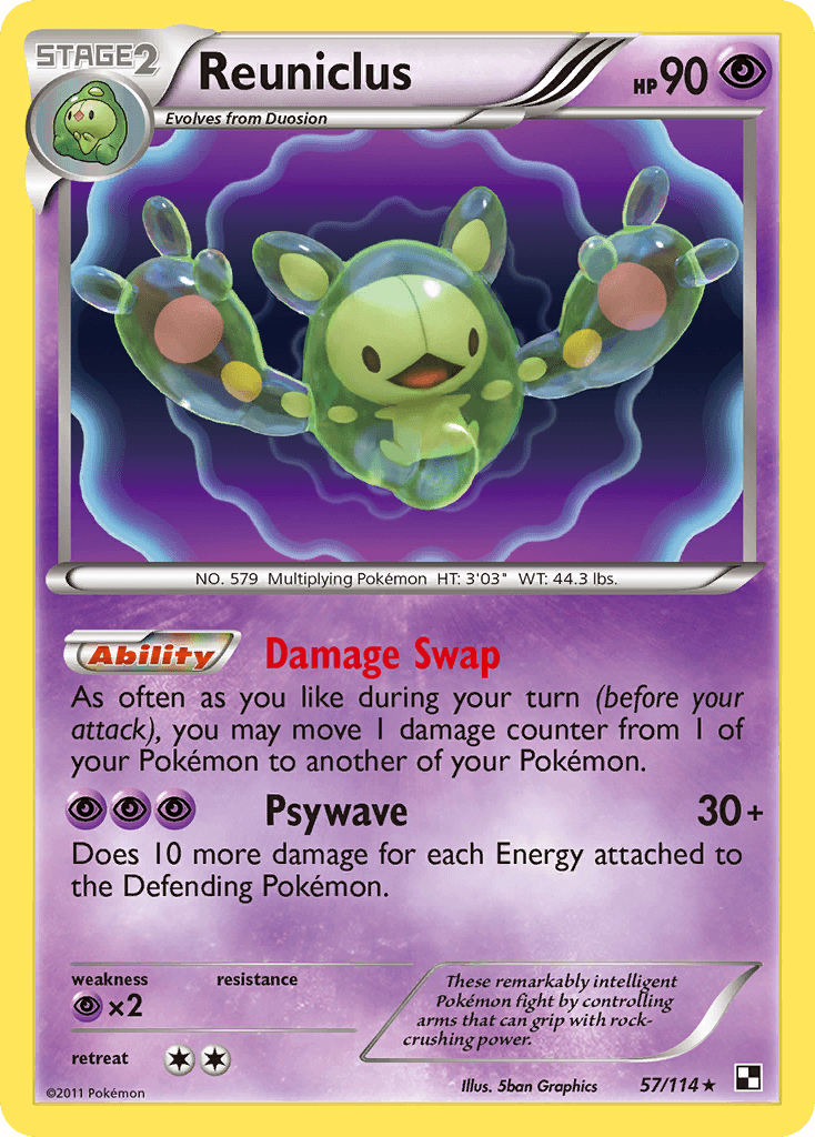 Reuniclus Pokémon card