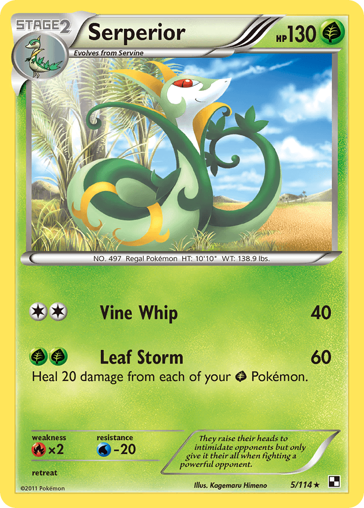 Serperior Pokémon card