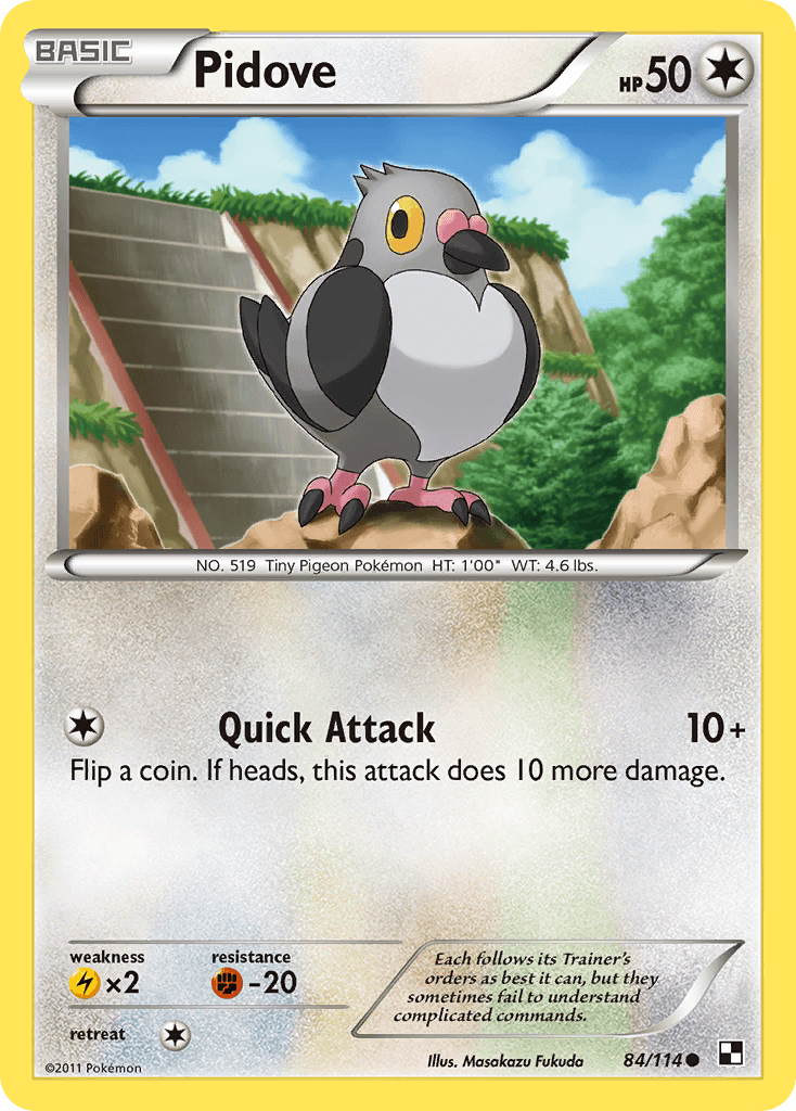 Pidove Pokémon card