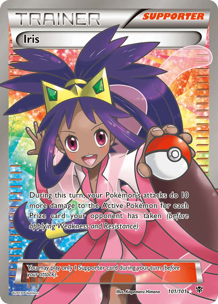 Iris Pokémon card