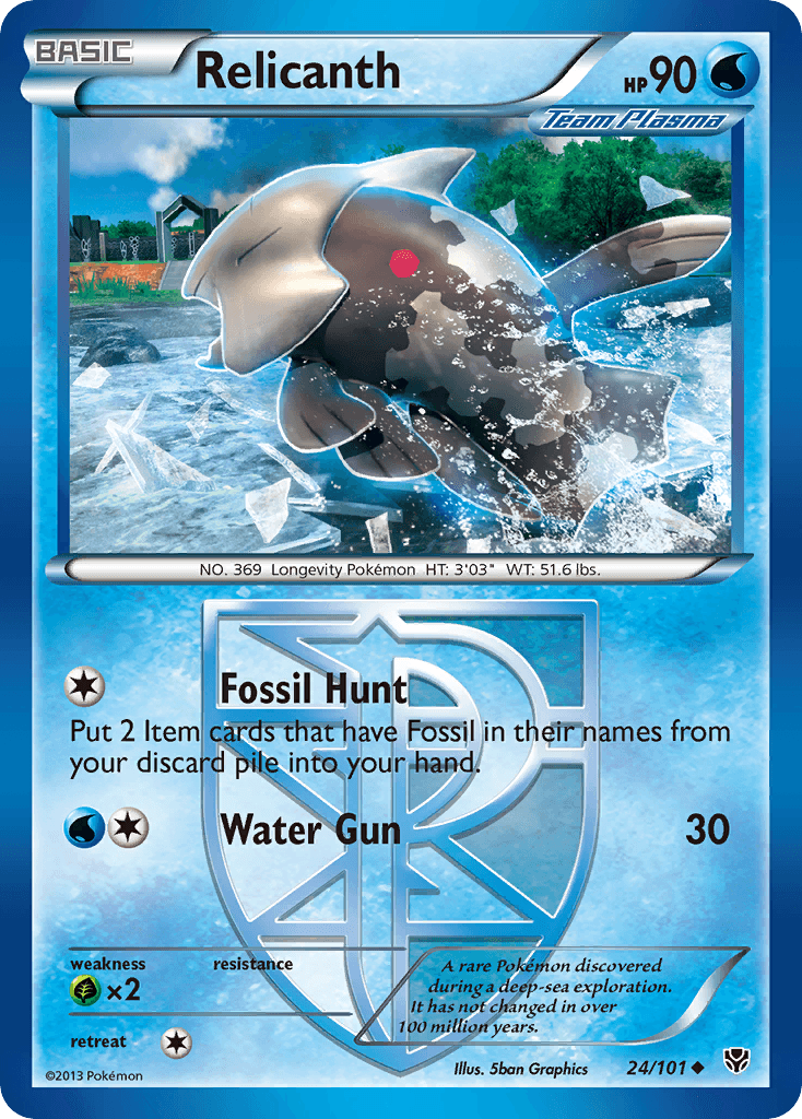 Relicanth Pokémon card