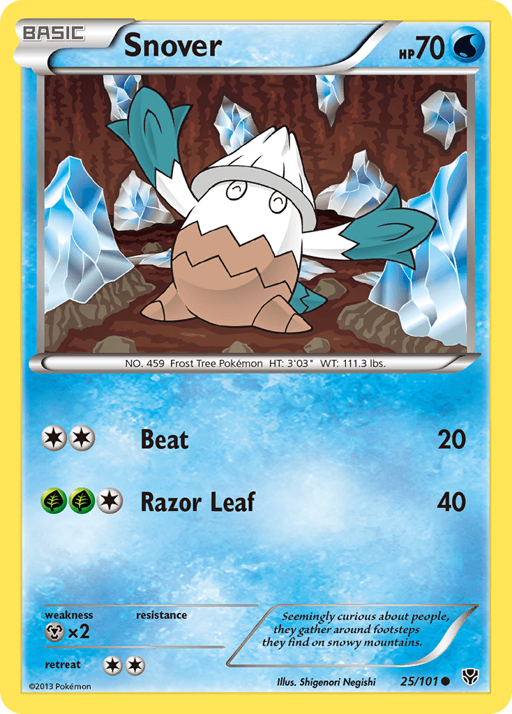 Snover Pokémon card