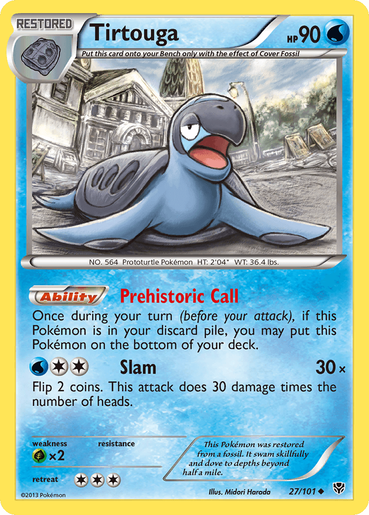 Tirtouga Pokémon card