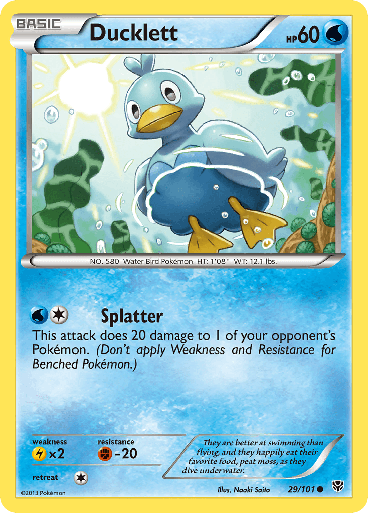 Ducklett Pokémon card