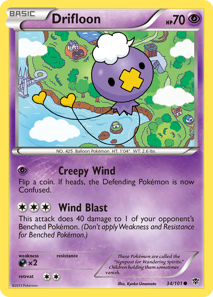 Drifloon Pokémon card