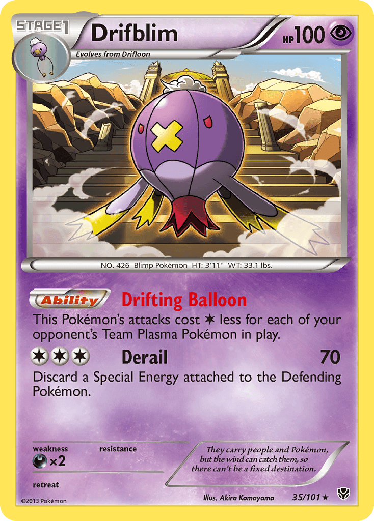 Drifblim Pokémon card