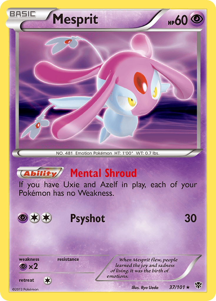 Mesprit Pokémon card
