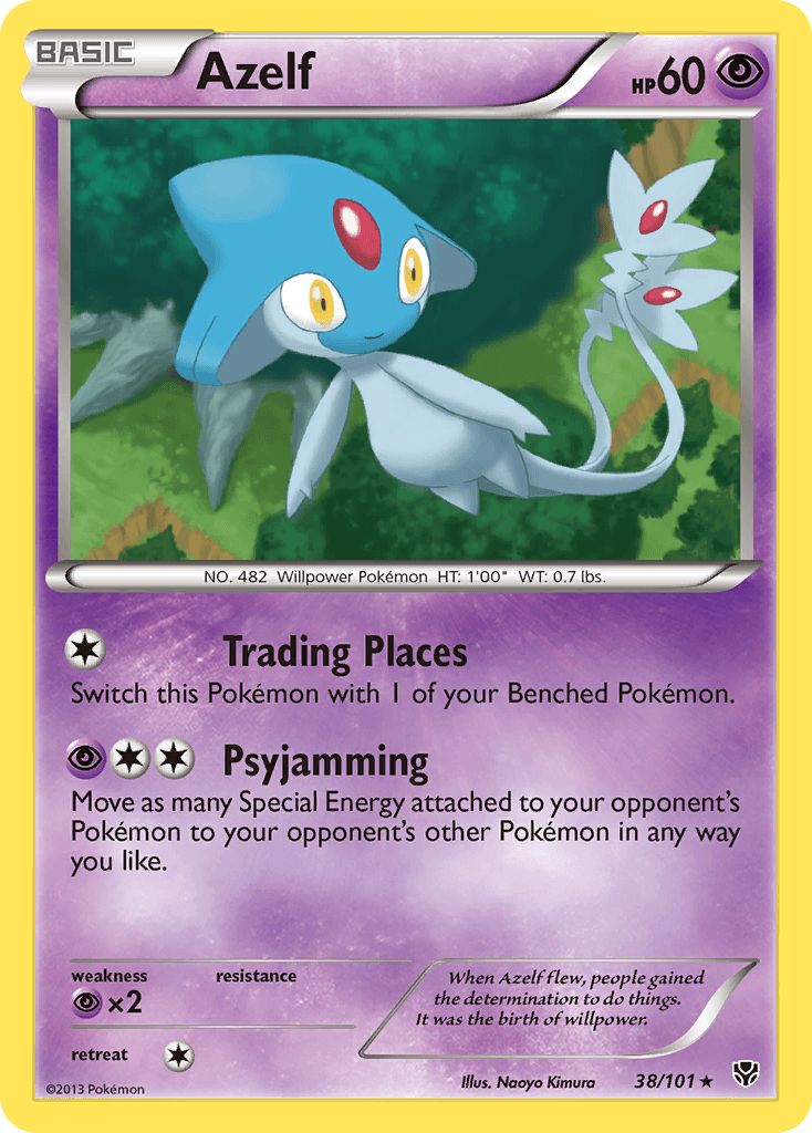 Azelf Pokémon card