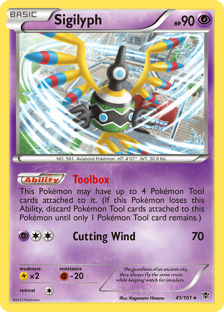 Sigilyph Pokémon card