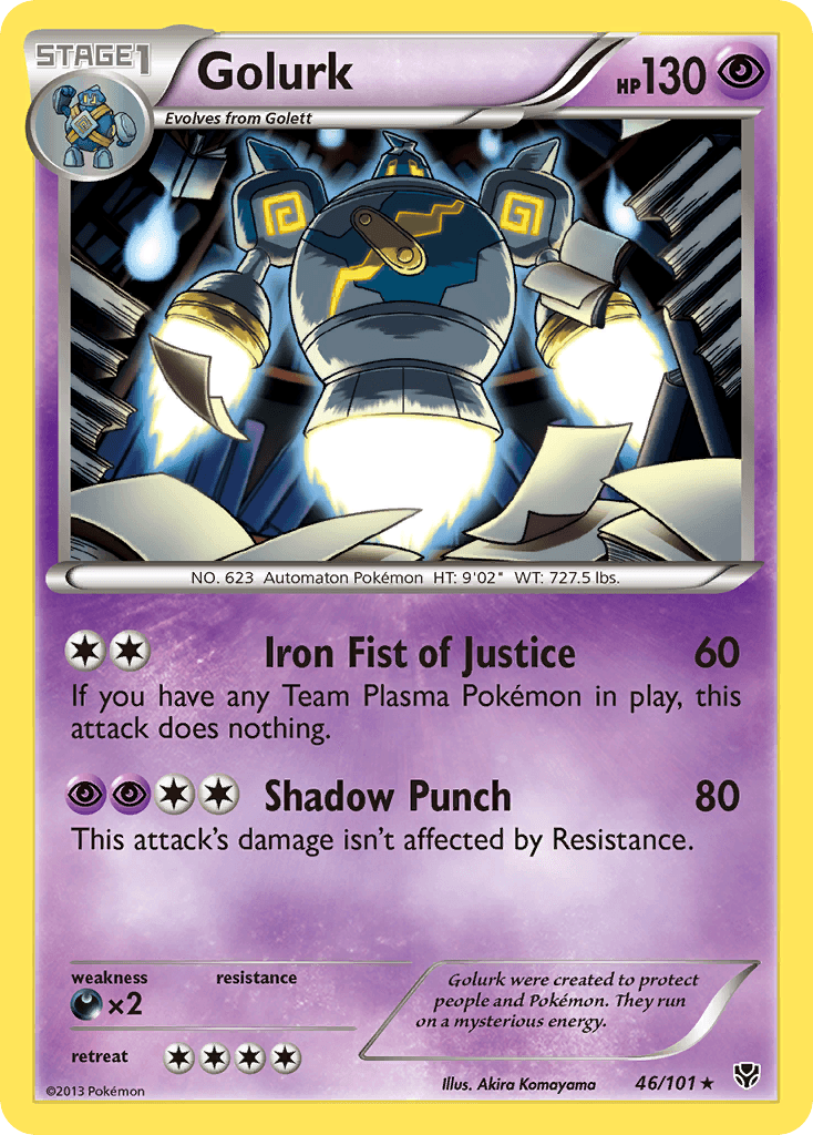 Golurk Pokémon card