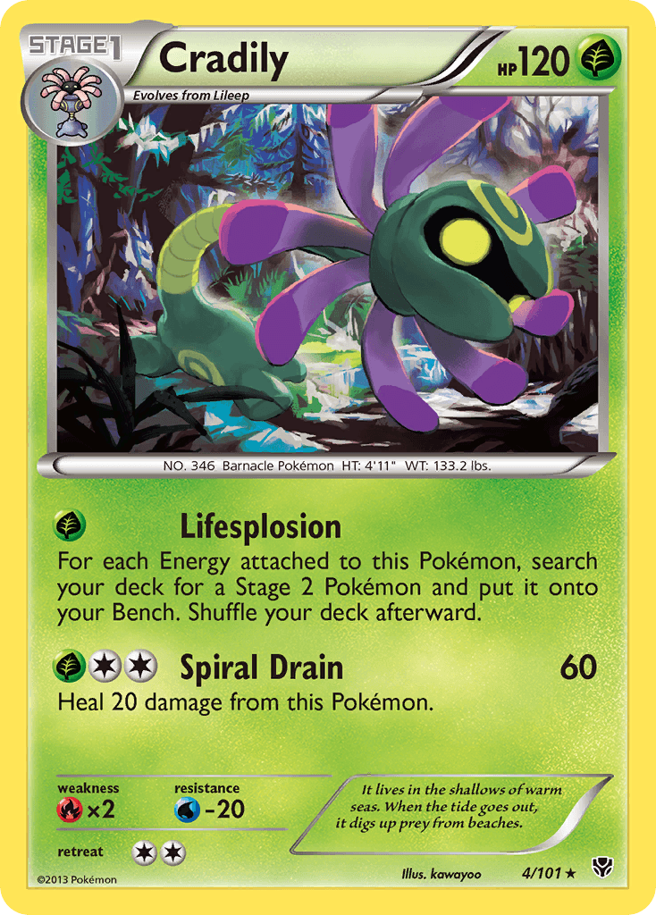 Cradily Pokémon card