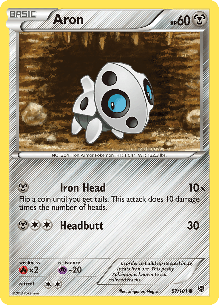 Aron Pokémon card