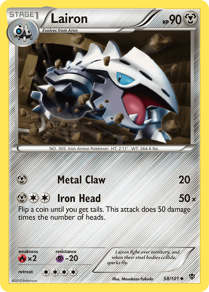 Lairon Pokémon card