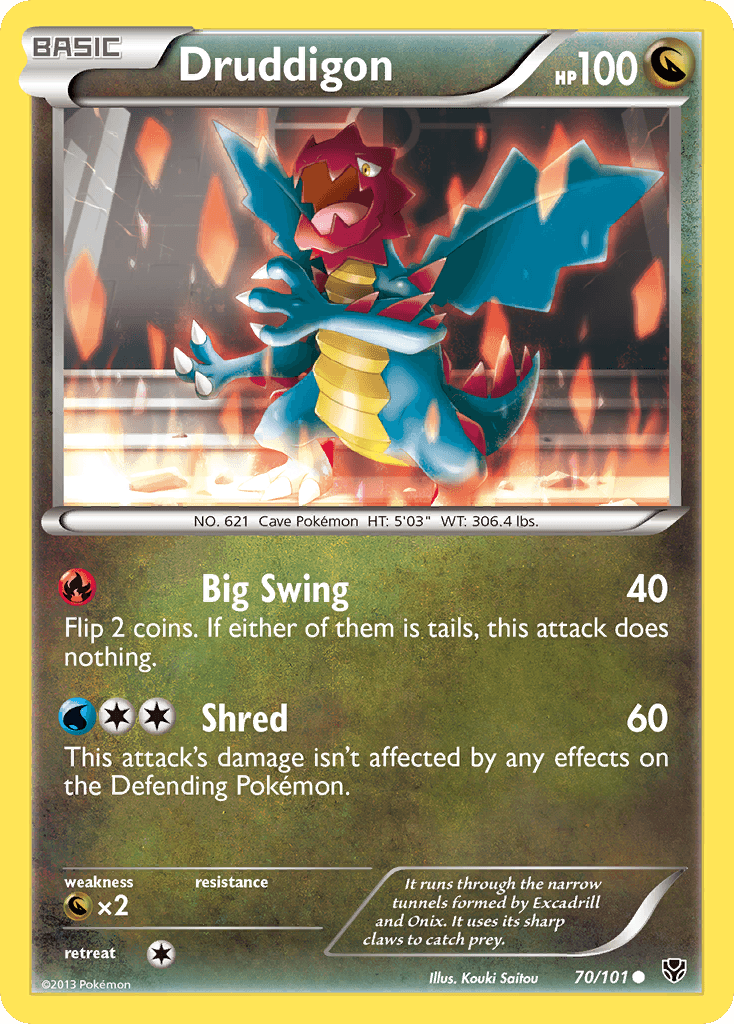 Druddigon Pokémon card