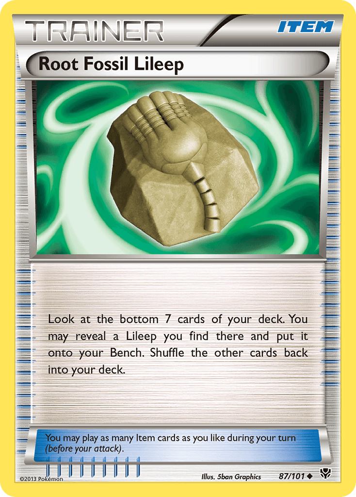 Root Fossil Lileep Pokémon card