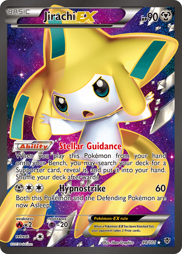 Jirachi-EX Pokémon card