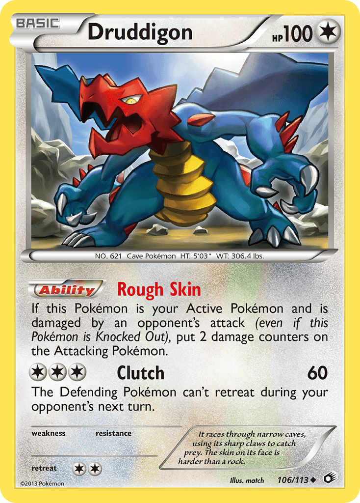 Druddigon Pokémon card