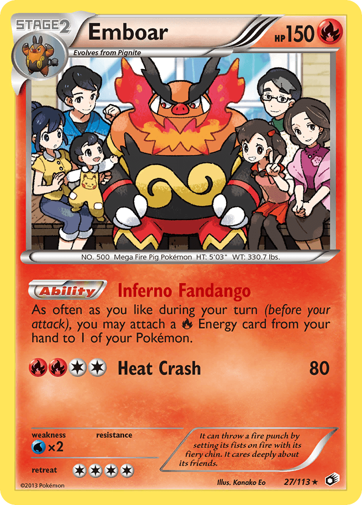 Emboar Pokémon card