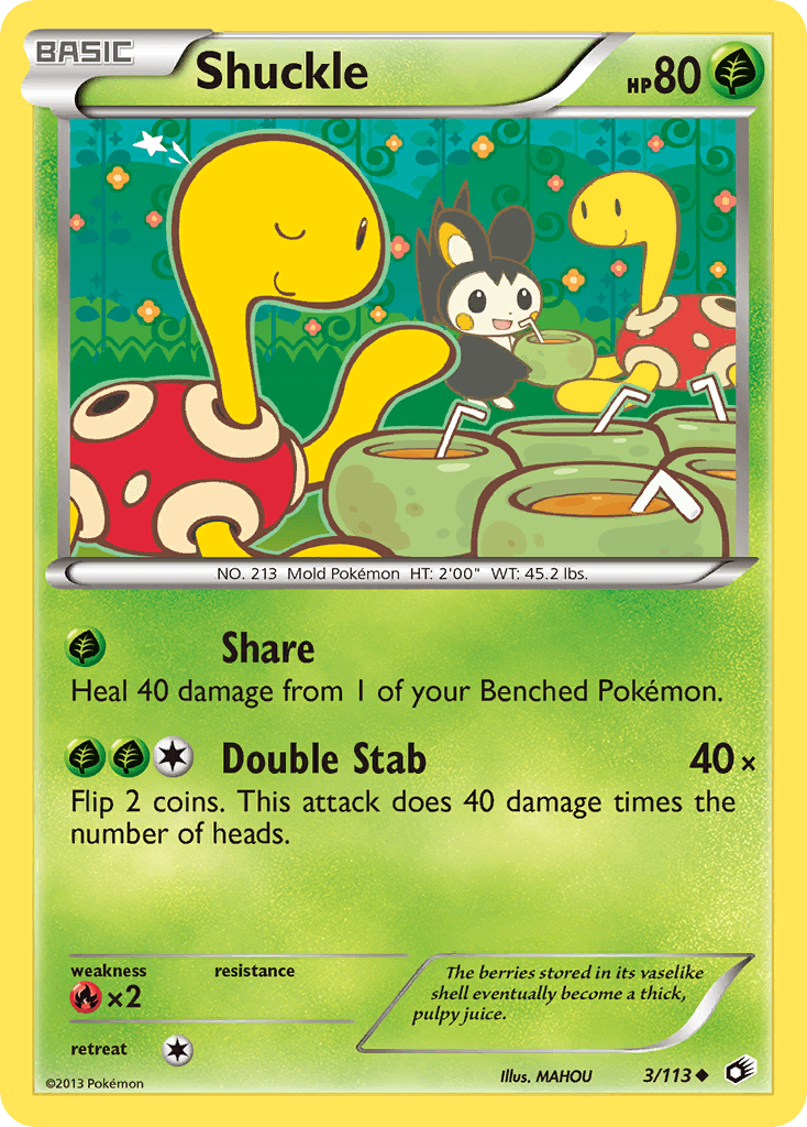 Shuckle Pokémon card