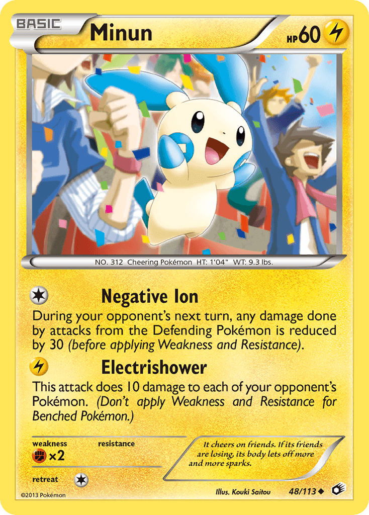Minun Pokémon card